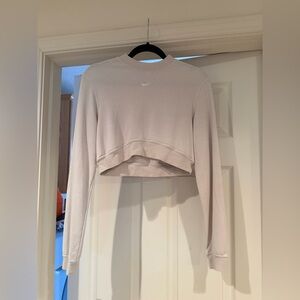 Nike Women’s neutral beige/off white Cropped Crew Sweatshirt